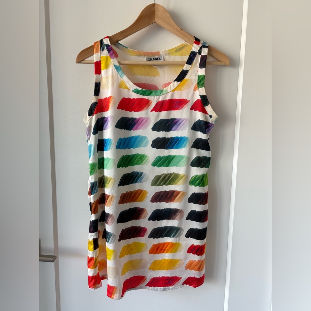2014 CHANEL Runway Colorama Top